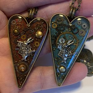 New Disney Alice in wonderland Unique Handmade Jewelry One of a Kind